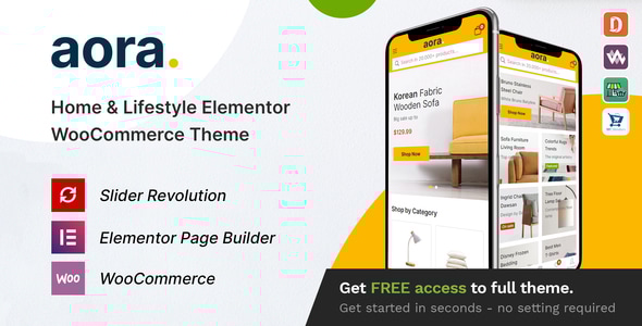Aora - Home & Lifestyle Elementor WooCommerce Theme Logo